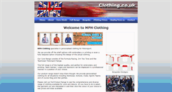 Desktop Screenshot of mphclothing.co.uk